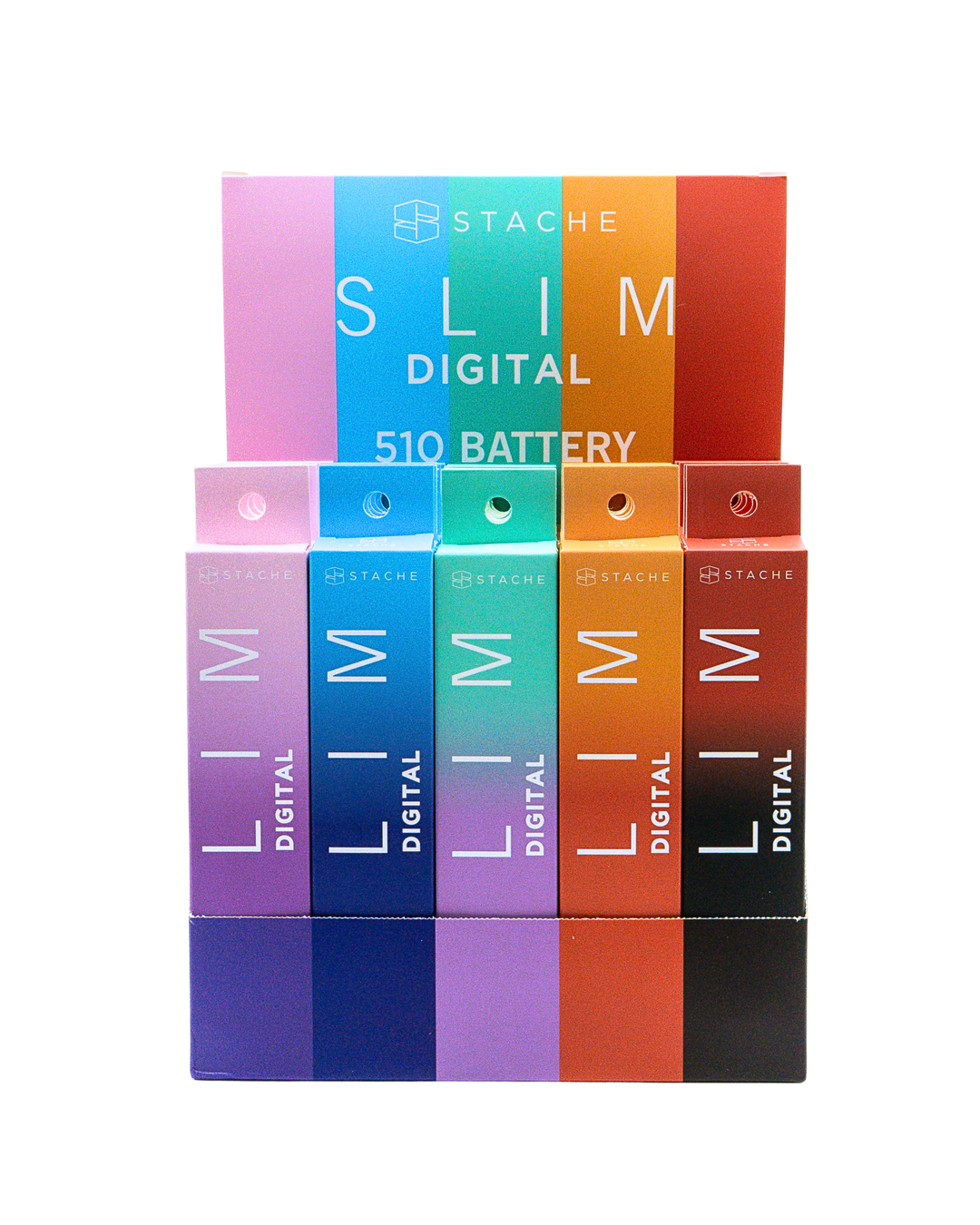 SLIM Digital Battery Display Case