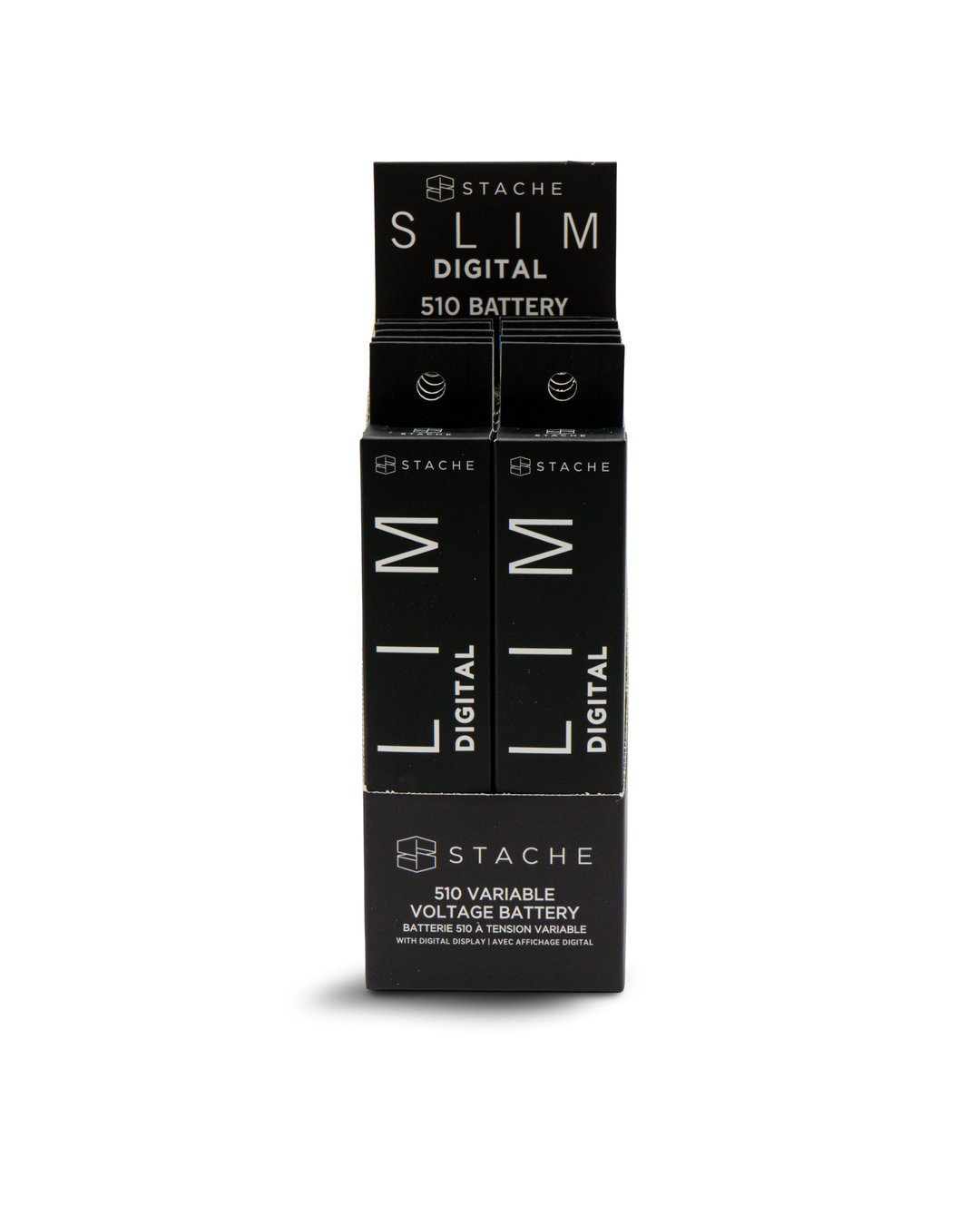 SLIM Digital Battery Display Case